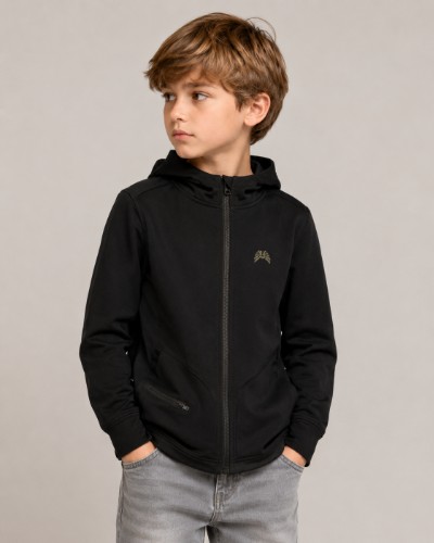 Boys Structured Zip Hoodie